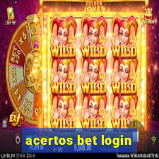 acertos bet login